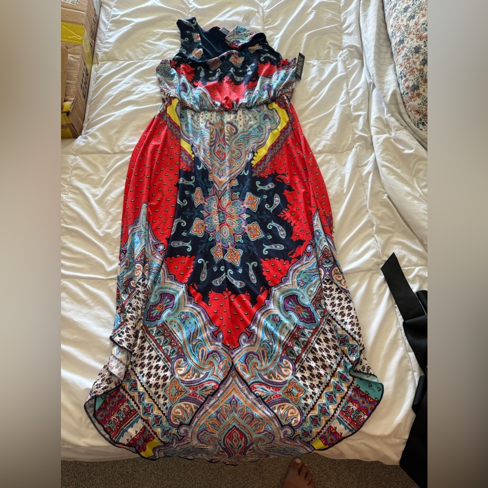 Multi color midi dress